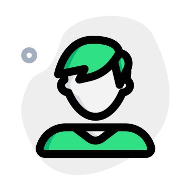 Yan tarafı dağınık genç adam avatarı