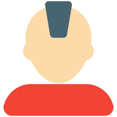 Genç adam Avatar stili Mohawk saç kesimi