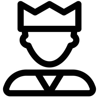 Genç Kral Avatar taç takıyor.