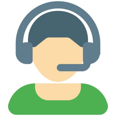 Kulaklık takan genç erkek telekaller avatarı