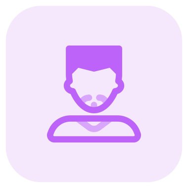 Düzgün saç stili ve Fransız sakallı genç bir adam.