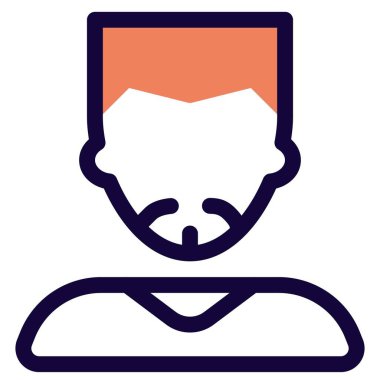 Düzgün saç stili ve Fransız sakallı genç bir adam.