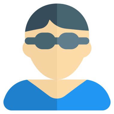 Kısmen kısa saçlı ve gözlüklü genç erkek avatar