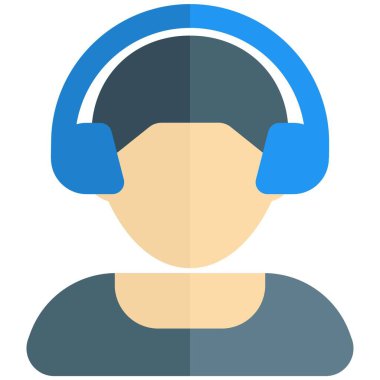 Sivri uçlu, saç kesimli, kulaklık takan erkek avatar.