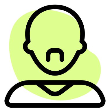 Bıyıklı kel adam avatarı