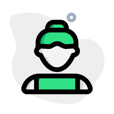 Süslü saçlı genç kadın.