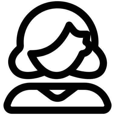 Kısa dalgalı saçlı genç kadın avatar