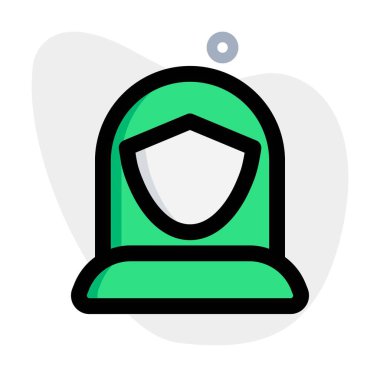 Orta boylu, uzun saçlı genç bir kadın avatar.