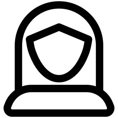 Orta boylu, uzun saçlı genç bir kadın avatar.