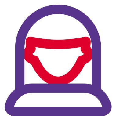 Künt perçemi olan genç kadın avatar.