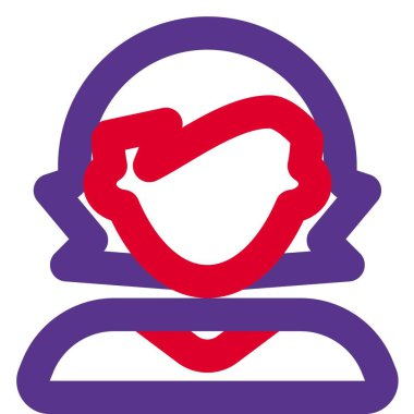 Korkunç ve dağınık saç tıraşlı genç kadın avatar