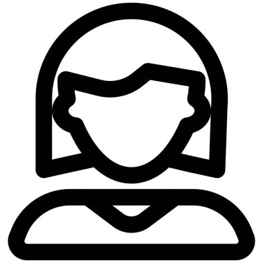 Kısa saçlı genç kadın avatar