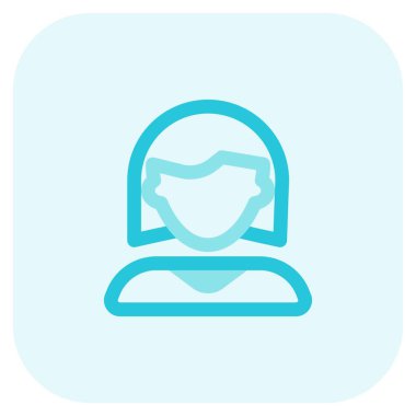 Kısa saçlı genç kadın avatar