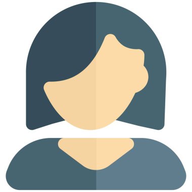 Yan kahküllü kısa saçlı kadın avatar