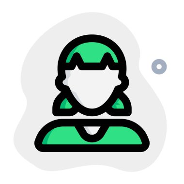 Fırfırlı ve at kuyruklu dişi avatar