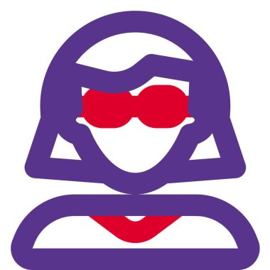 Düz kısa saçlı, gözlük takan genç kadın avatar.