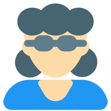 Kıvırcık kıvırcık saçlı kadın avatarı