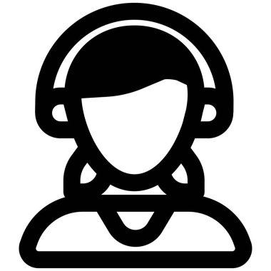 Düşük midilli takan genç kadın avatar