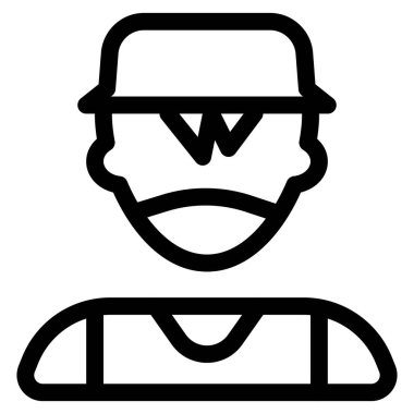 Genç Avatar yaz şapkası ve maskesi takıyor.