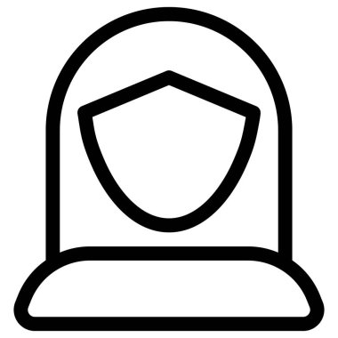 Orta boylu, uzun saçlı genç bir kadın avatar.