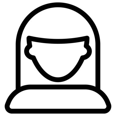 Künt perçemi olan genç kadın avatar.