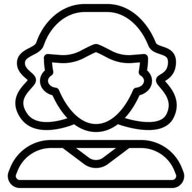 Kısa kıvırcık saçlı kadın avatarı