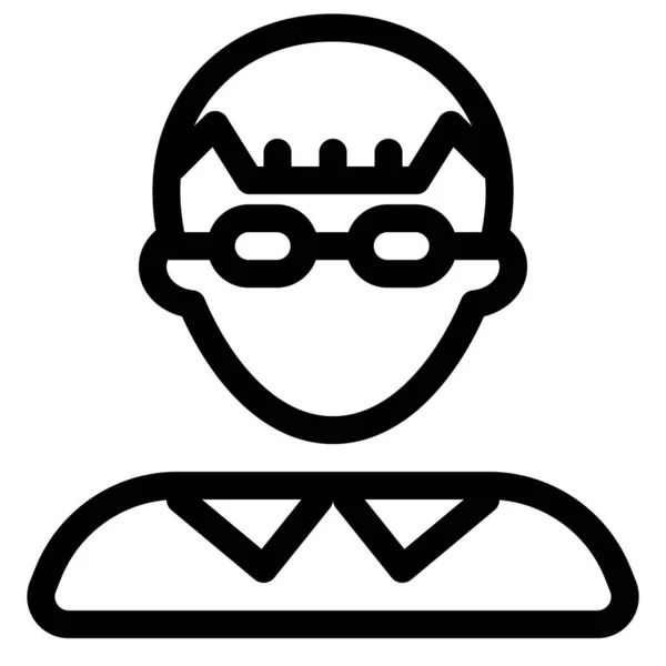 Menino Com Baixo Desbotamento Cogumelo Corte Penteado Vestindo Óculos —  Vetores de Stock