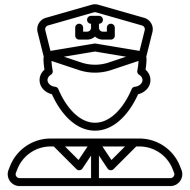 Gemiyi yöneten bir kaptanın profesyonel avatarı.