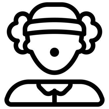 Sirk palyaçosunun profesyonel avatarı.