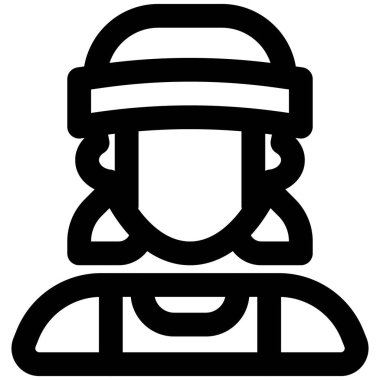 Saç bandı takan profesyonel kadın boksör.