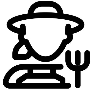 Kadın tarım üreticisi elinde yaba tutuyor.