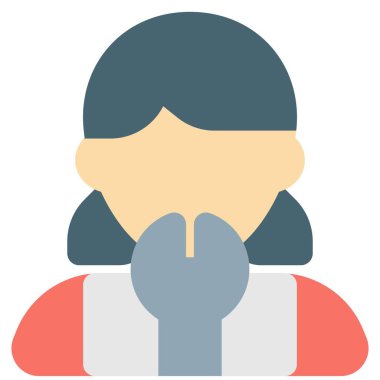 İngiliz anahtarı olan kadın makine mühendisi.