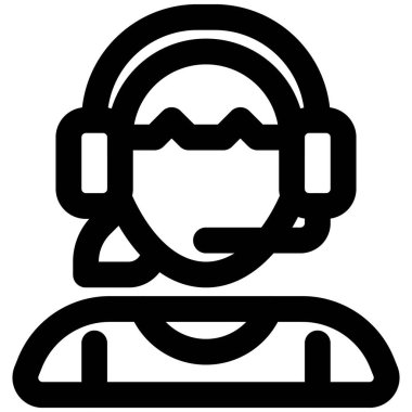 Kulaklık ve mikrofonlu bir kadın esportu.