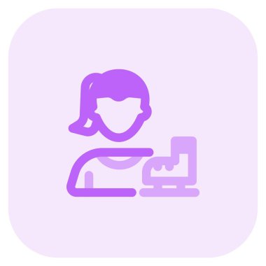 Buz patenli kadın patenci.