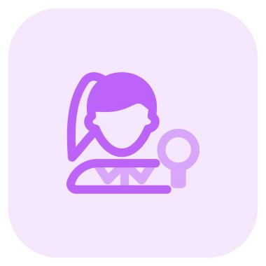 Raketli genç bayan pinpon oyuncusu.