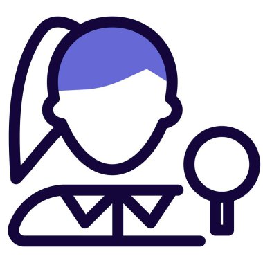 Raketli genç bayan pinpon oyuncusu.