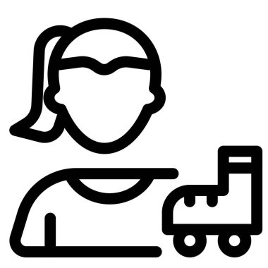 Patenli genç bayan sporcu