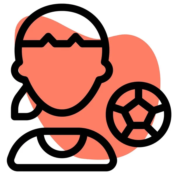 Футболистка — стоковый вектор