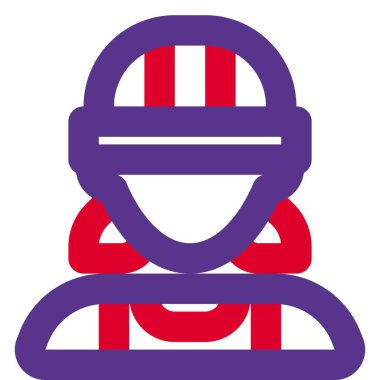 Güvenlik kaskı takan kadın işçi.