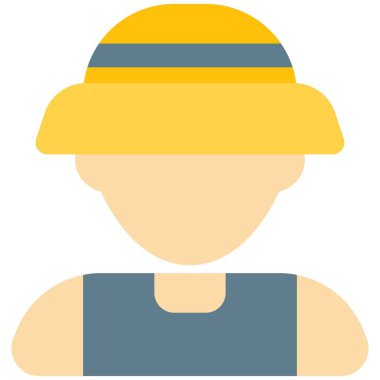 Profesyonel avatar şapkalı balıkçı.