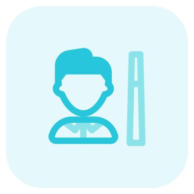 Cuestick 'li erkek bilardo oyuncusu