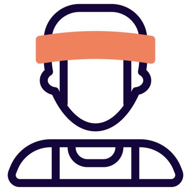 Başlık takan profesyonel erkek boksör.