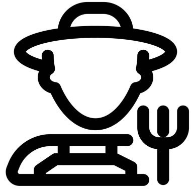 Yaba tutan yuvarlak şapkalı bir erkek yetiştirici.