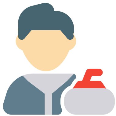 Kıvırcık taşlı erkek sporcu