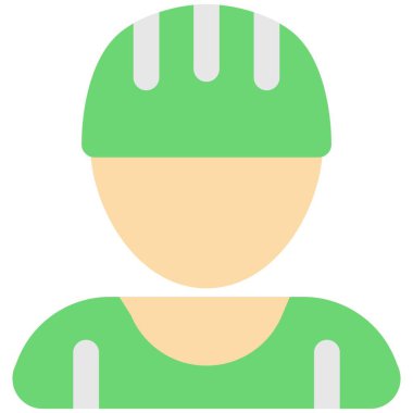 Koruyucu kask takan erkek bisikletçi.