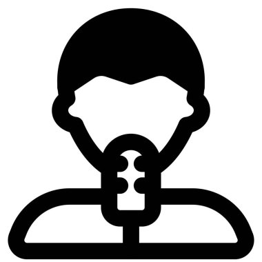 Mikrofonlu erkek gazeteci avatarı