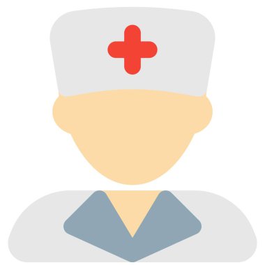 Erkek hemşire hastalara profesyonel avatar sunuyor