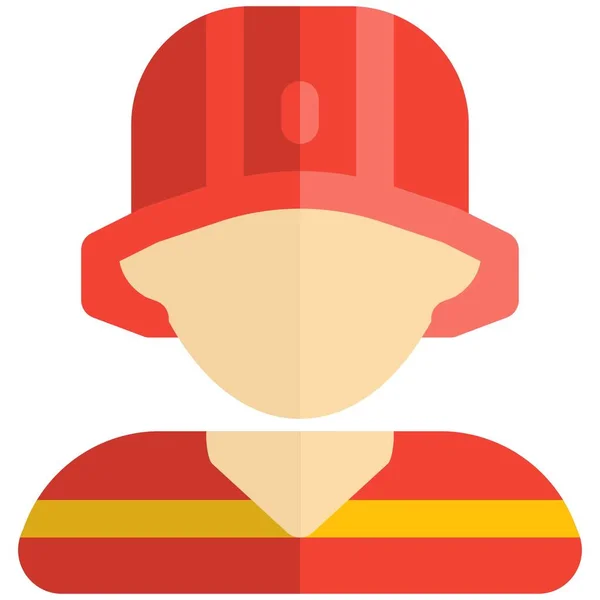 Пожарный Мужчина Спасательной Операции Общественной Безопасности — стоковый вектор