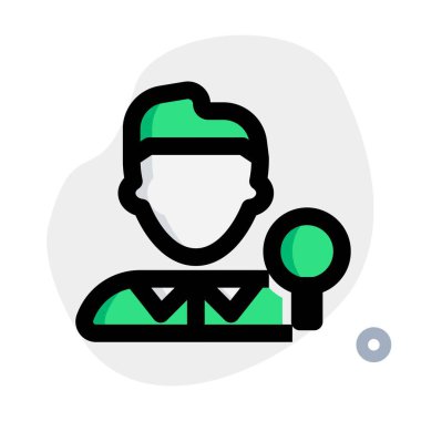 Raketli genç erkek pinpon oyuncusu.