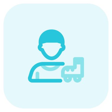 Patenli genç sporcu.